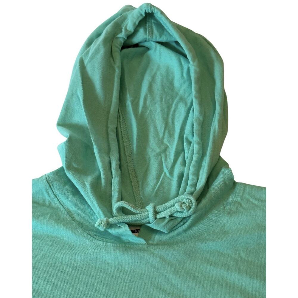 J. America Hooded Game Day Jersey Absolut. Mint Green XXL T-Shirt Cotton NWT - Picture 4 of 16